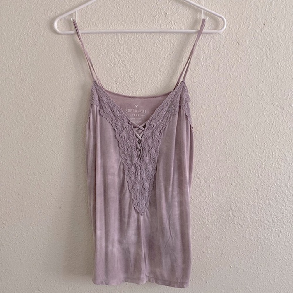 AEO • Tie-Dye Purple “Soft & Sexy” Tank Top 💜
